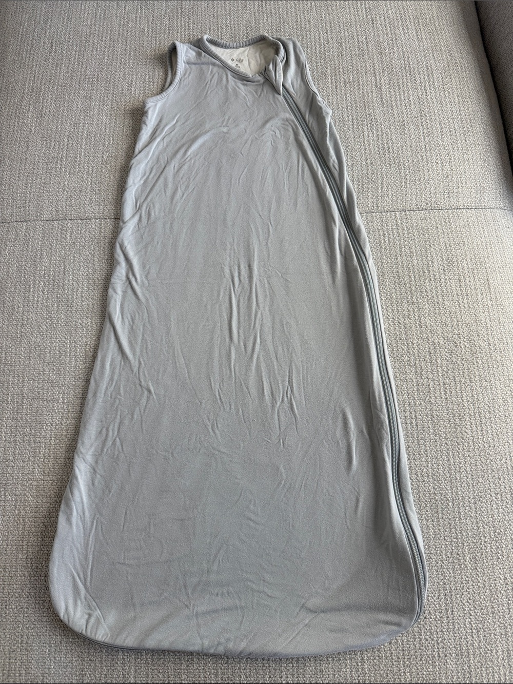 Kyte BABY Light Grey Sleeveless Sleep Sack - 0.5 TOG